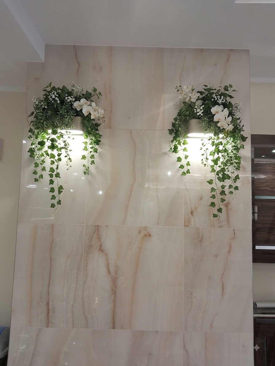Aplice LED cu Plante-custom lighting Aplica LED de perete cu plante decorative pentru iluminat biofilic
