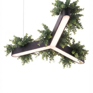 Corp de iluminat LED suspendat tip Y cu plante decorative
