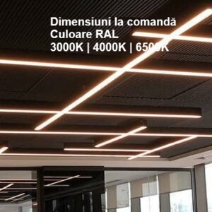 Iluminat liniar LED la comandă pentru birouri, magazine și spații comerciale – Custom Lighting