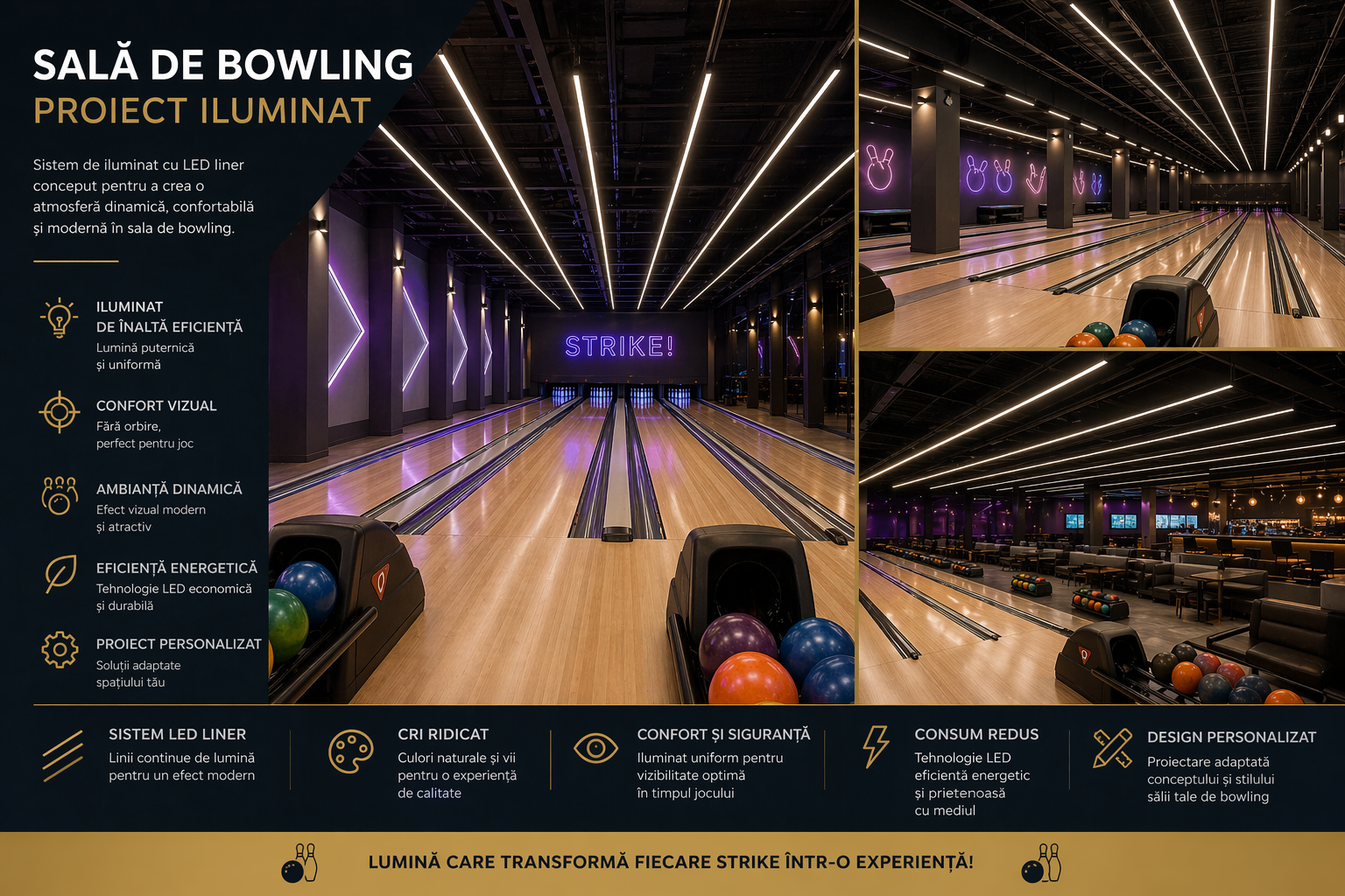 Proiect iluminat pentru sală de bowling proiect-iluminat-sala-de-bowling-cu-corpuri-de-iluminat-liniare-personalizatet
